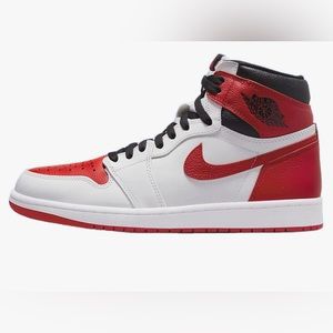 Men's Jordan 1 Retro High OG Heritage White/University Red-Black (555088 161)